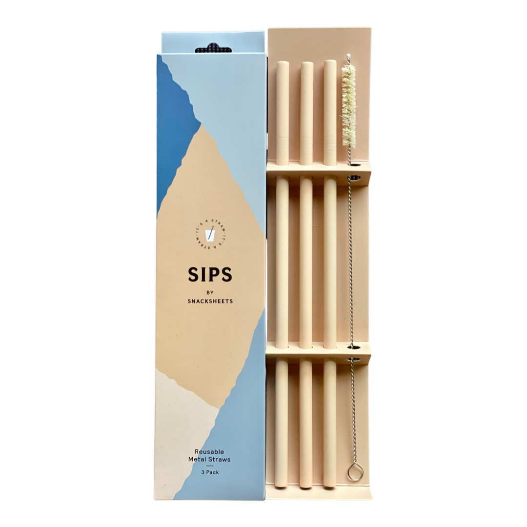 SIPS Reusable Metal Straws